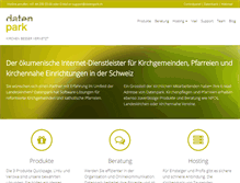 Tablet Screenshot of datenpark.ch